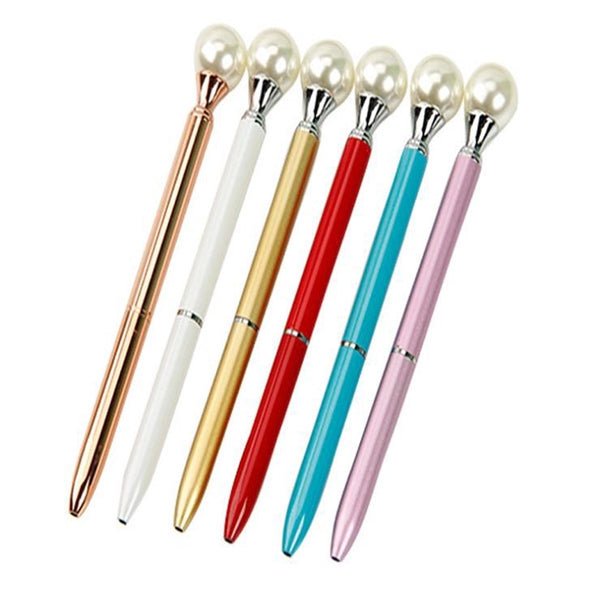 Big Pearl Metal Ballpoint Pen