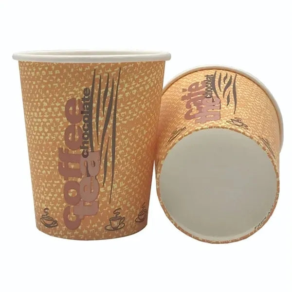 16 Oz Disposable Double-Wall Paper Drinks Cup With Lids