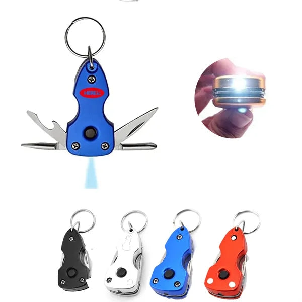 Outdoor Camping Tactical Survival Pocket Multi Tool Keychain