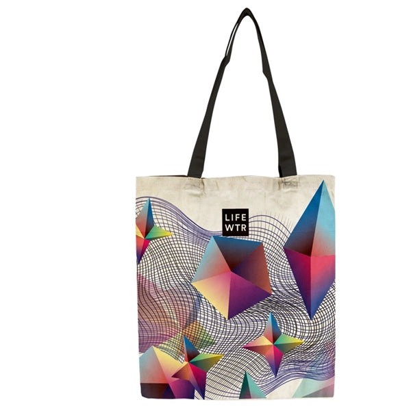 Flat Vibrant 9oz Cotton Canvas Tote Bag