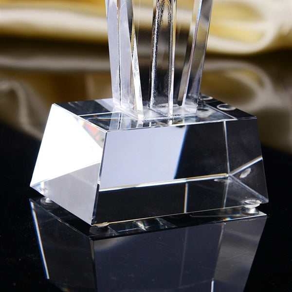 10 5/8" Tall Crystal Trophy Awards