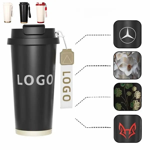 18oz Insulated Travel Tumbler Portable Strap