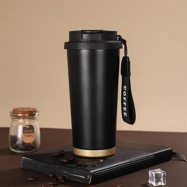 18oz Insulated Travel Tumbler Portable Strap