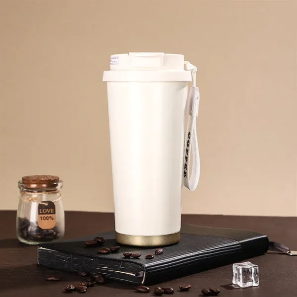 18oz Insulated Travel Tumbler Portable Strap