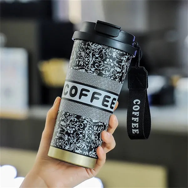 18oz Insulated Travel Tumbler Portable Strap