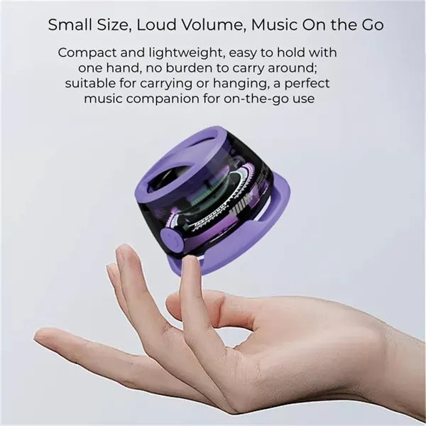 Magnetic Lock Bluetooth Speaker Portable RGB 6H Playtime
