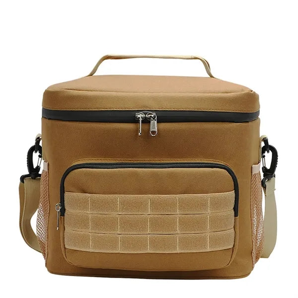 Insulated Cooler Bag MOLLE Webbing Portable Picnic Lunch Bag