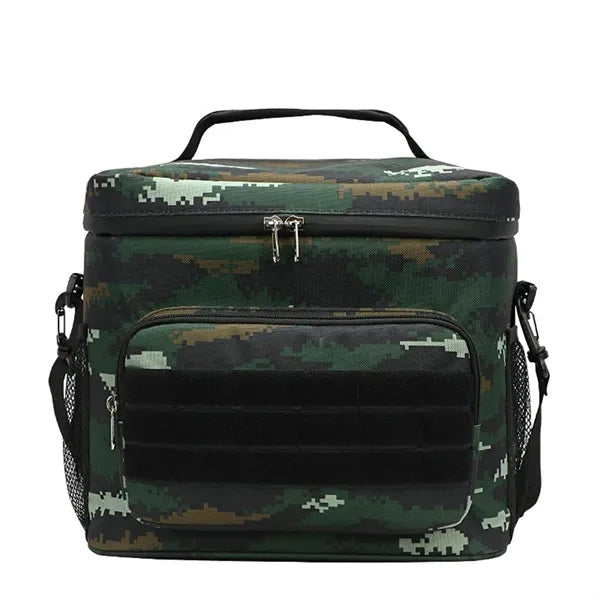 Insulated Cooler Bag MOLLE Webbing Portable Picnic Lunch Bag