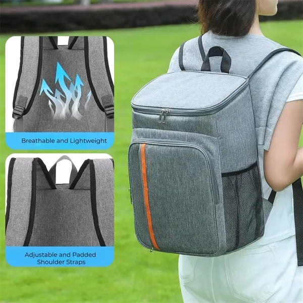Insulated Cooler Backpack Leakproof Lightweight for Picnic