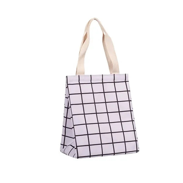 Insulated Lunch Tote Bag Patterned for Daily Commute