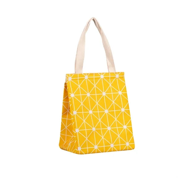 Insulated Lunch Tote Bag Patterned for Daily Commute