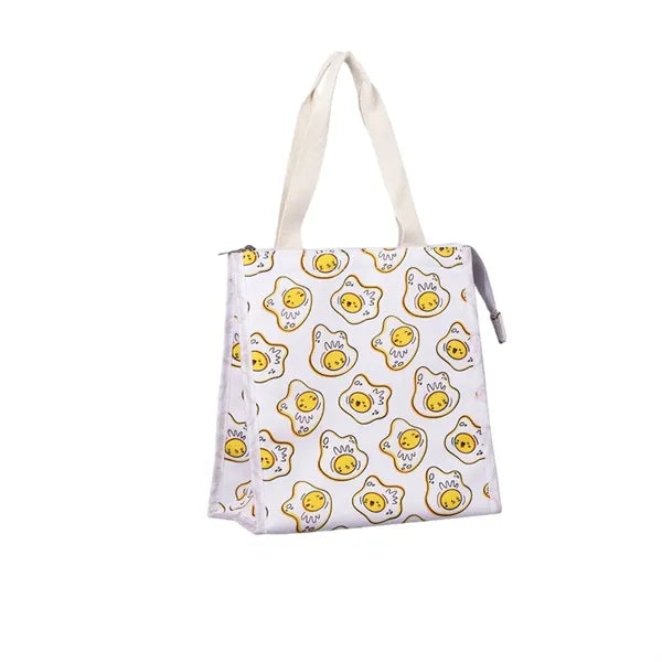 Insulated Lunch Bag Patterned Three Layer for Daily Commute