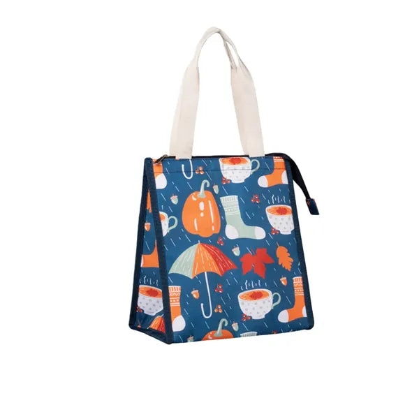 Insulated Lunch Bag Patterned Three Layer for Daily Commute