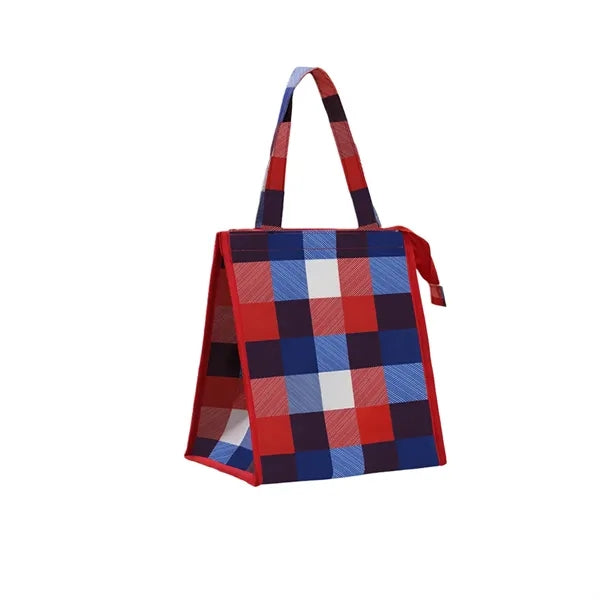 Insulated Lunch Bag Patterned Three Layer for Daily Commute