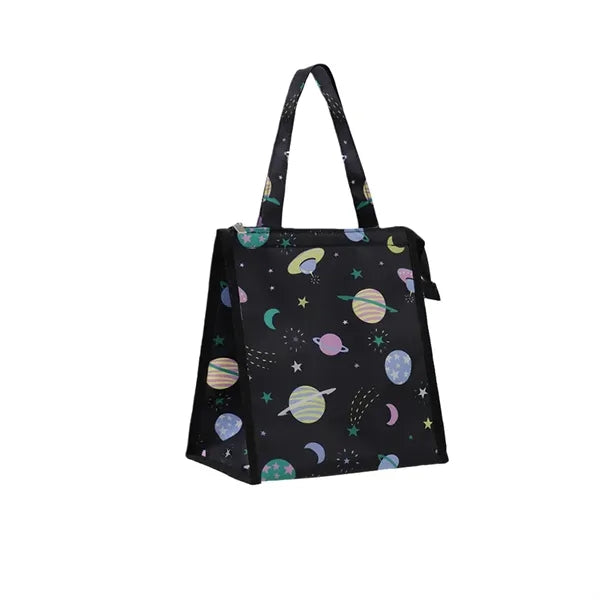 Insulated Lunch Bag Patterned Three Layer for Daily Commute