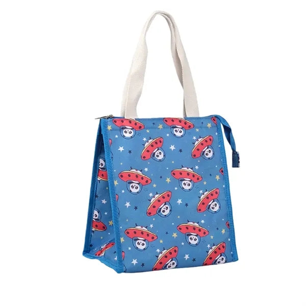 Insulated Lunch Bag Patterned Three Layer for Daily Commute