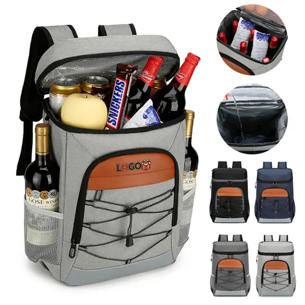 Insulated Cooler Backpack Multipocket for Picnic Outdoor