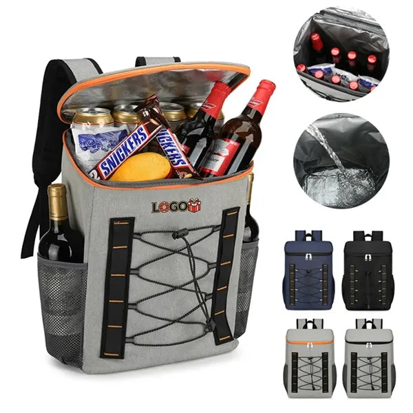 Insulated Cooler Backpack Drawstring Leakproof for Picnic