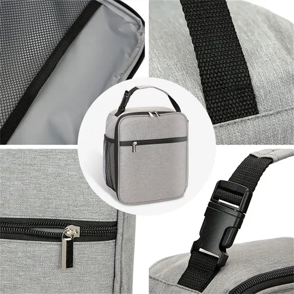 Insulated School Lunch Bag Handheld for Kids Daily Commute
