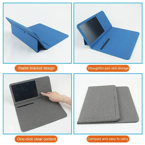 3-in-1 Foldable Wireless Charging Tablet Stand Mouse Pad