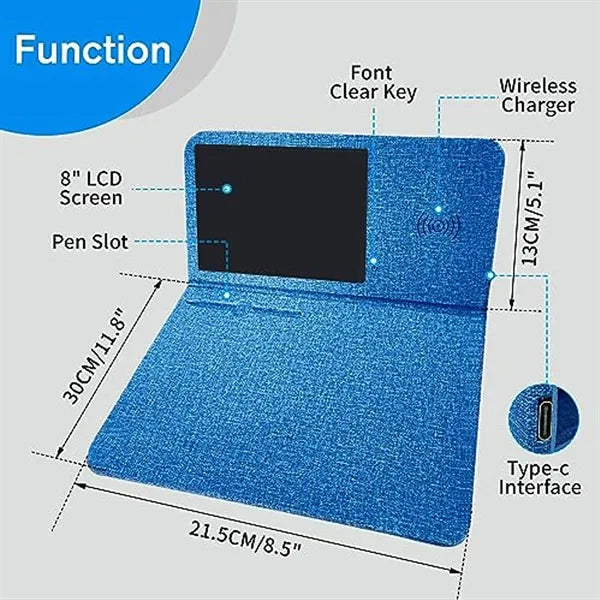 3-in-1 Foldable Wireless Charging Tablet Stand Mouse Pad