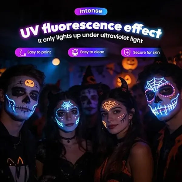 UV Neon Face Paint Markers