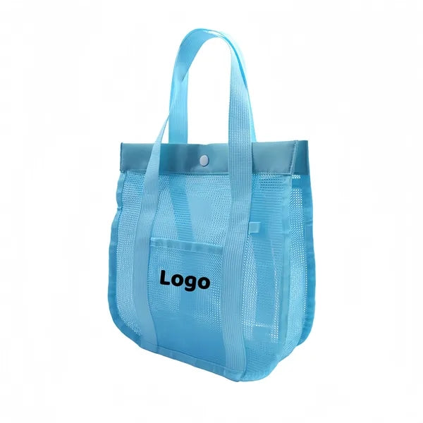Collapsible Waterproof Sand-Proof Mesh Beach Tote Bag