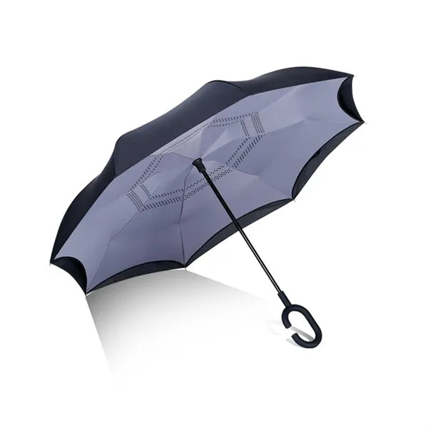 C-Shaped Handle Windproof Reverse automatic Folding Umbrella