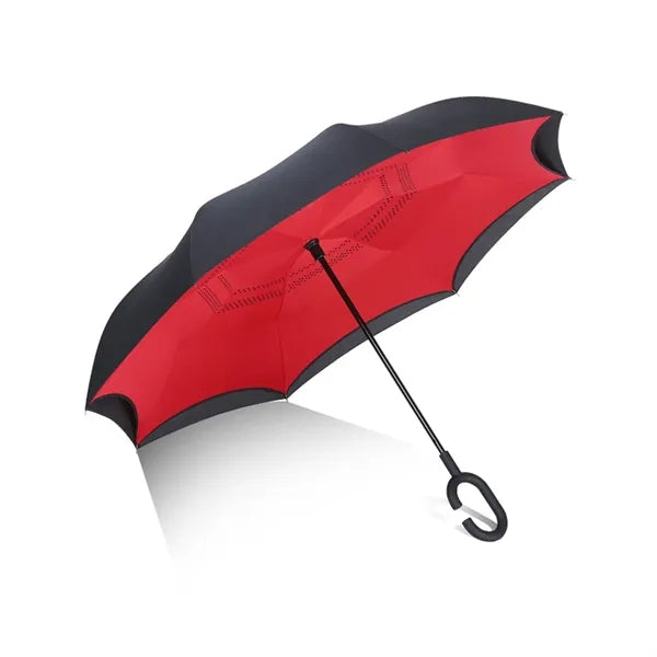 C-Shaped Handle Windproof Reverse automatic Folding Umbrella