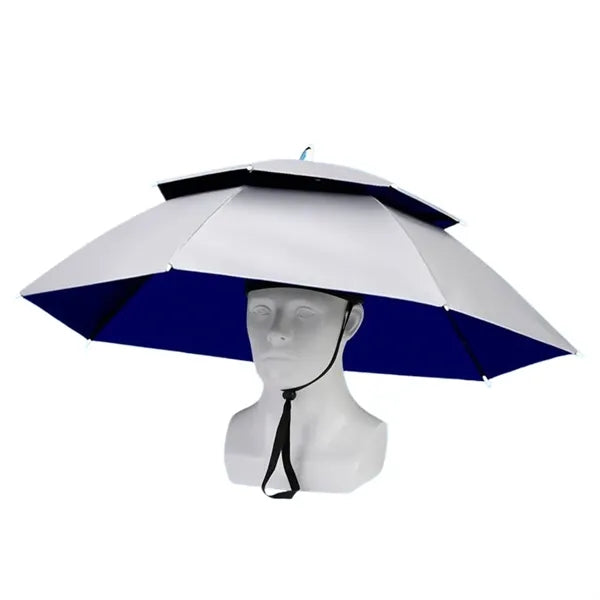 Double-Layer Adjustable Foldable Fishing Umbrella Hat