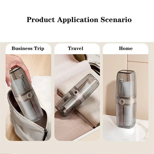 Portable Travel Toothbrush Cup and Soap Box Set