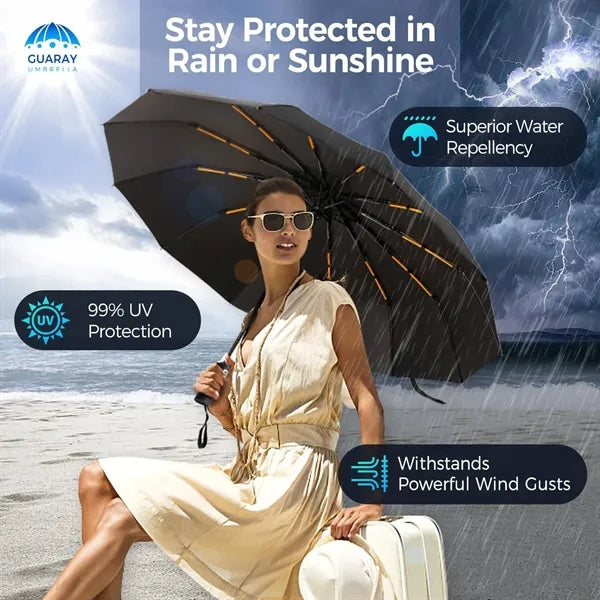 192 Bone Automatic Super Durable And Stable Umbrella