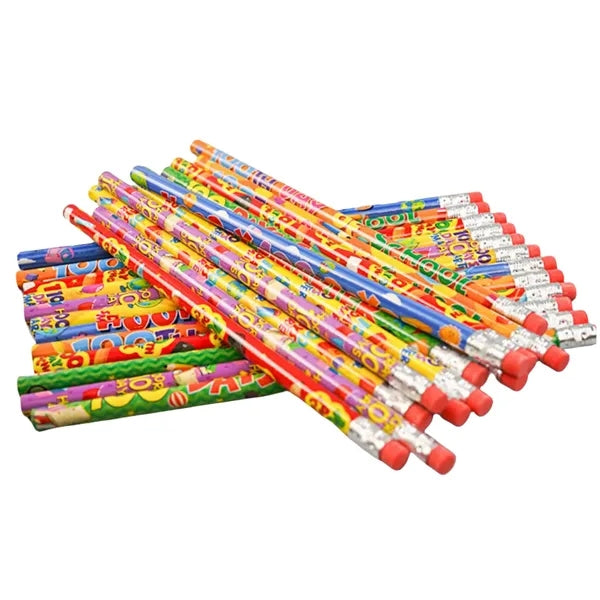 Cartoon HB Pencil with Eraser - Fun Stationery for Kids