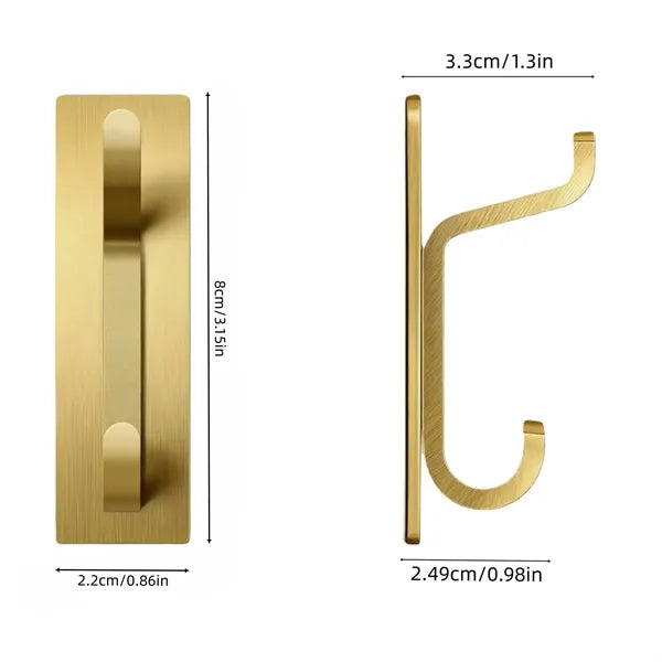 Strong Adhesive Double Wall Hooks for Coats Towels