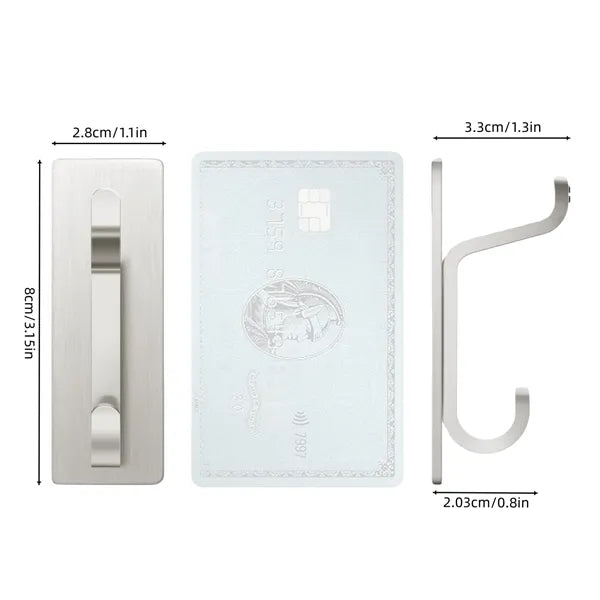Strong Adhesive Double Wall Hooks for Coats Towels