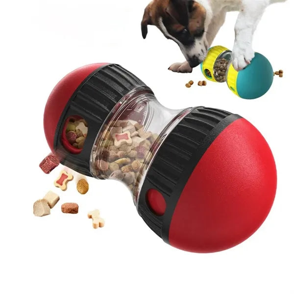 Slow Feed Rotating Dog Treat Ball Toy