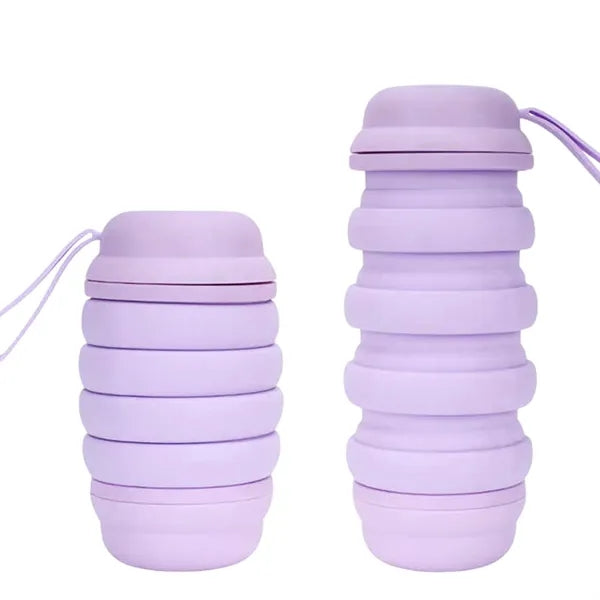27oz Portable Collapsible Silicone Sports Water Bottle