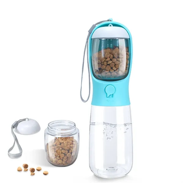 10oz Portable Pet Water Bottle Feeder for Outdoor Travel
