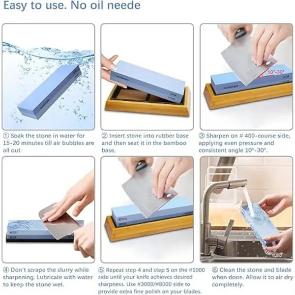 Knife Sharpening Stone Set