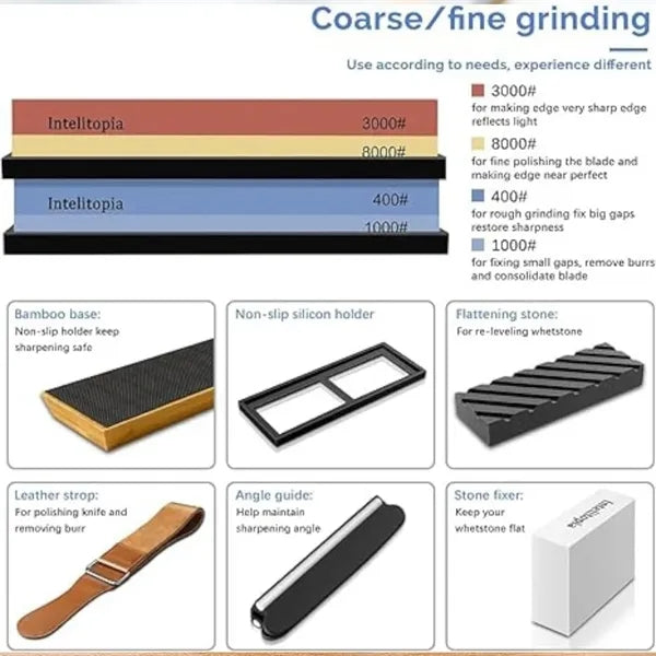 Knife Sharpening Stone Set