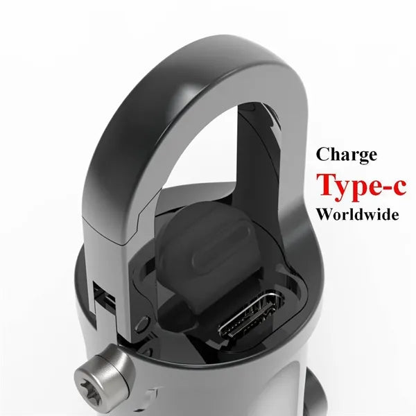 Mini Rechargeable Flashlight Keychain w/ Hook
