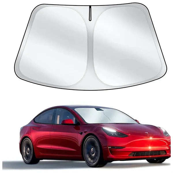 Tesla-Compatible Foldable UV-Blocking Car Sunshade