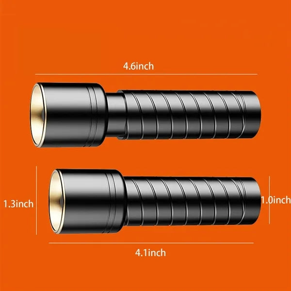 3-Mode Rechargeable Laser Flashlight - Portable for Outdoors