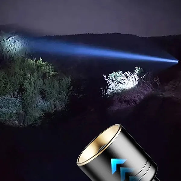 3-Mode Rechargeable Laser Flashlight - Portable for Outdoors
