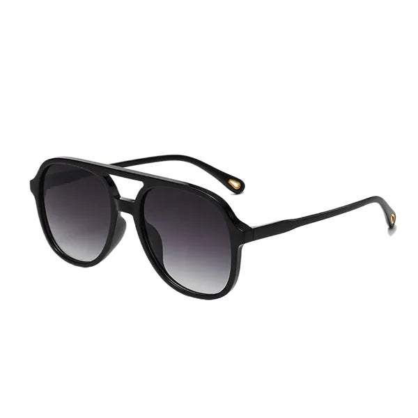 UV400 Protective Retro Square Aviator Sunglasses Soft Frame