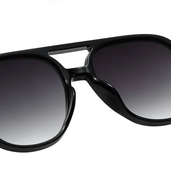 UV400 Protective Retro Square Aviator Sunglasses Soft Frame