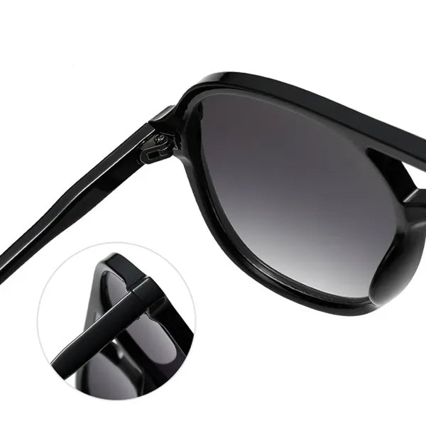 UV400 Protective Retro Square Aviator Sunglasses Soft Frame