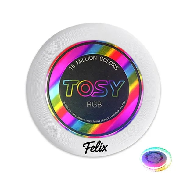 LED Glowing Flying Disc - PE Material & Outdoor Fun