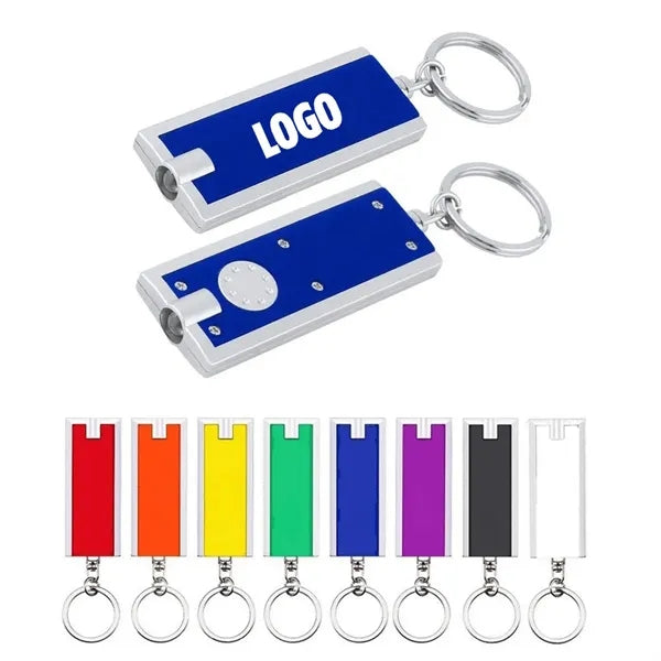 Rectangular Flashlight w/KeyChain