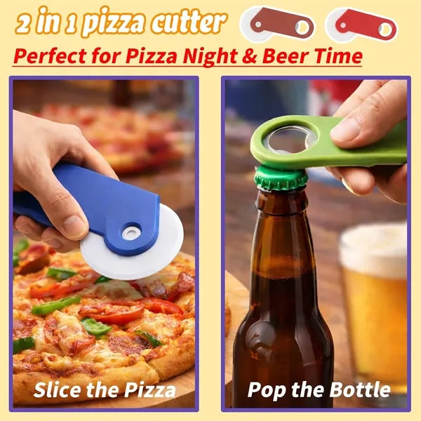 Pizza Cutter with Bottle Opener